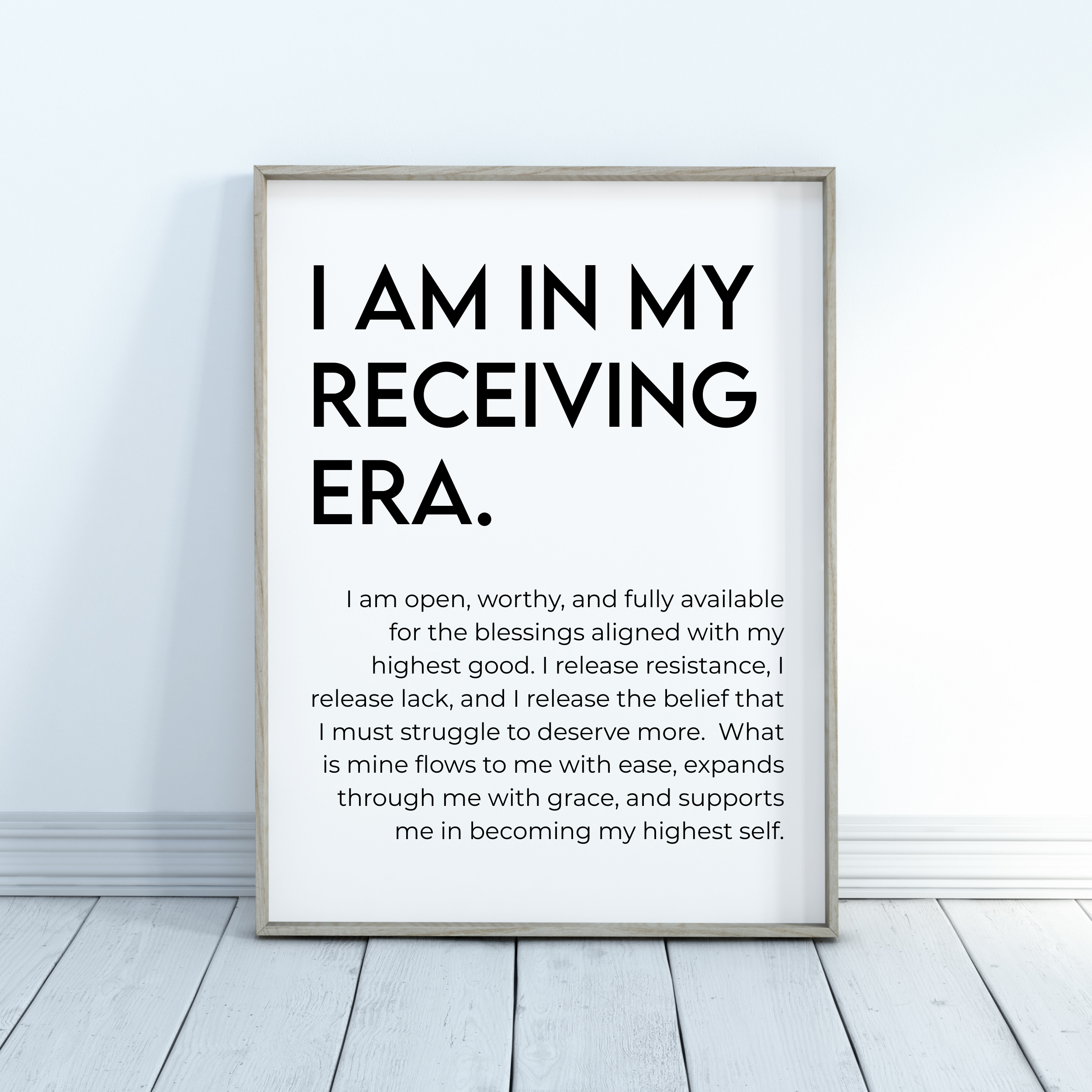 I Am In My Receiving Era Wall Art (Digital Download)